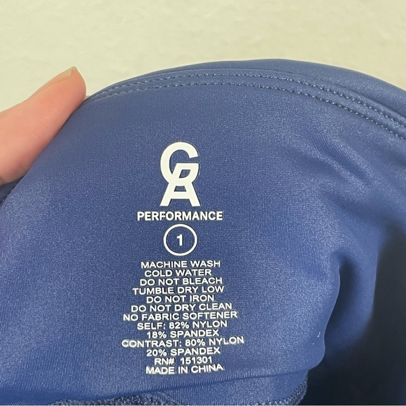 Good American High Waisted Power Leggings Mesh Blue - Picture 9 of 12